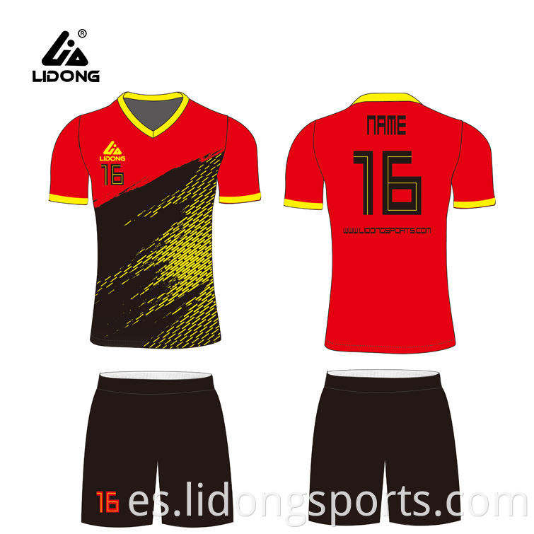 Jersey de uniforme de fútbol personalizado de alta calidad Set Kits de uniformes de fútbol para uniformes de ropa de fútbol juvenil